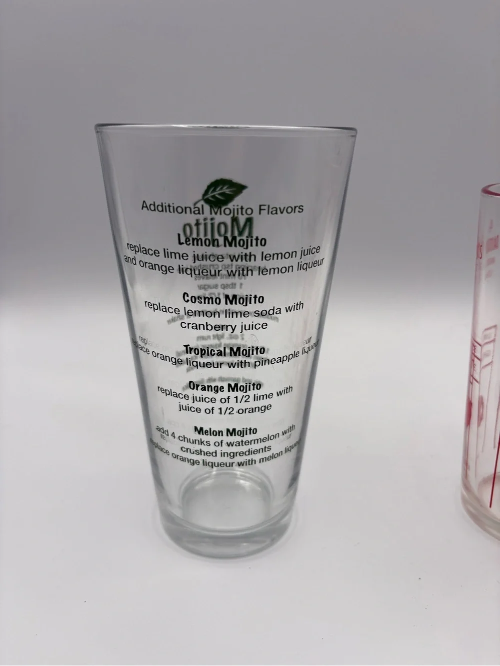3 MCM Cocktail Barware Recipe Mixing Glasses Mojito Martini Manhattan DAIQUIRIS